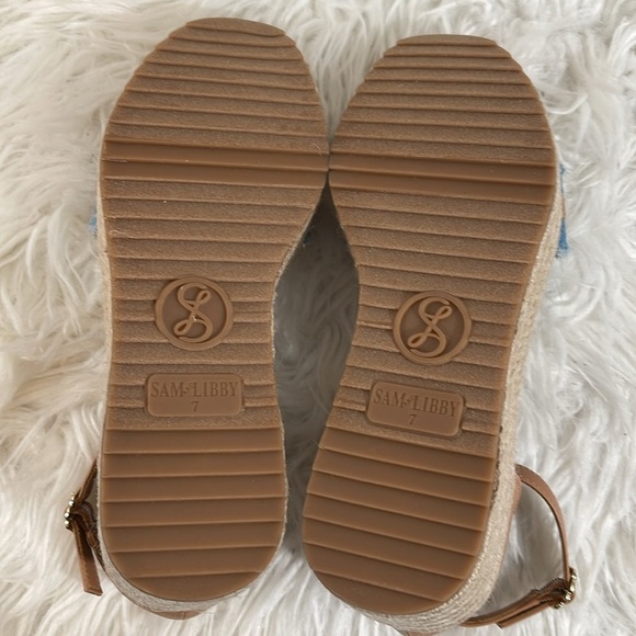 SAM AND LIBBY Women's Colbie Wedge Sandal Size 7 NEW - Picture 12 of 16